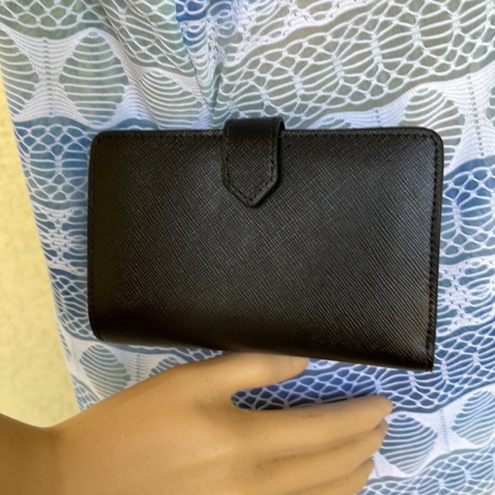 Kate Spade Madison Medium Compact Bifold Wallet Black NWT - Picture 15 of 15